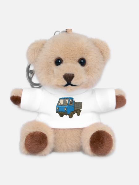 Kleiner Kraftzwerg - Teddy Schlüsselanhänger - Weiß