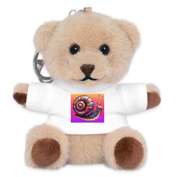 Schnecke - Teddy Schlüsselanhänger - Weiß - Vorne