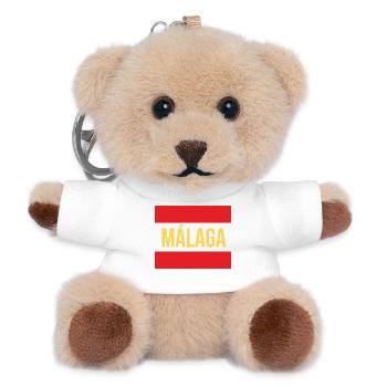 Málaga Regional Flag Design - Teddy Keyring - white - Front