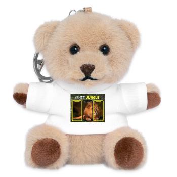 Crazy jungle - Teddy Keyring - white - Front