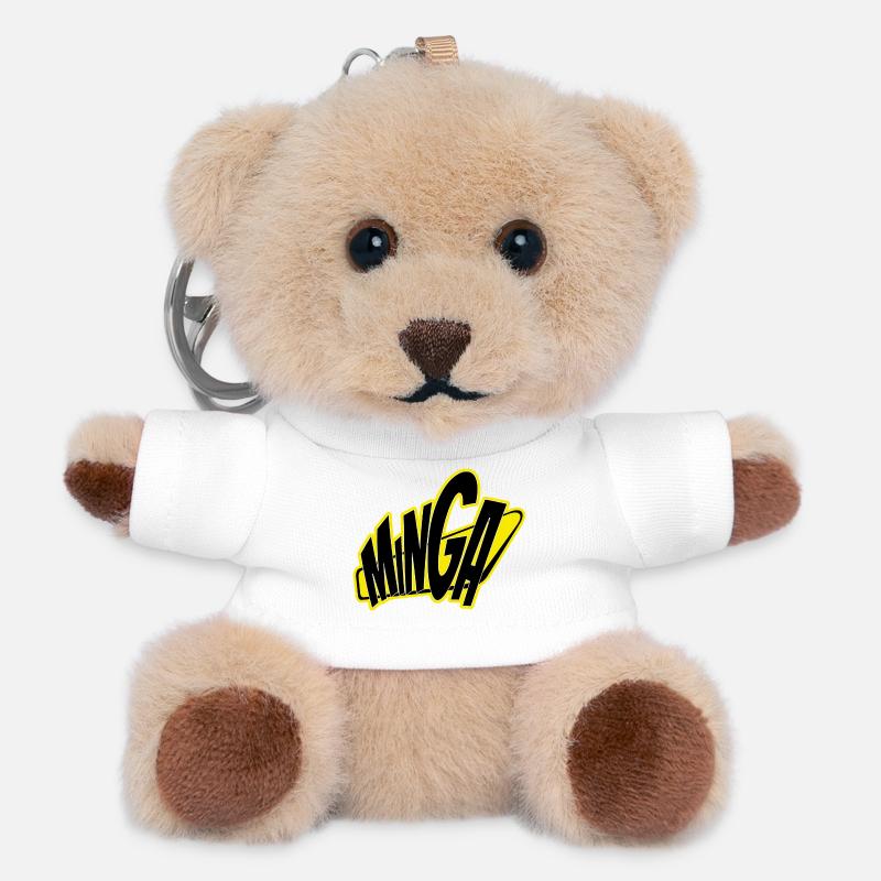 Minga Munich 089 - Teddy Keyring - white