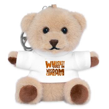 Whiskey Spruch Whiskeytrinker Whiskeyliebhaber - Teddy Schlüsselanhänger - Weiß - Vorne