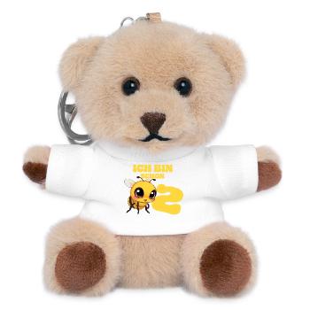 Bee - I'm already 2 years old - Teddy Keyring - white - Front
