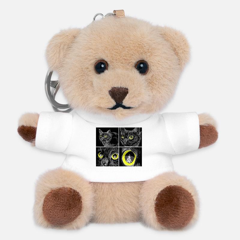 TARGET LOCKED - Teddy Keyring - white