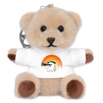 Bird Watcher Ghost Halloween Birder Lazy Costume - Porte-clés ourson - blanc - Devant