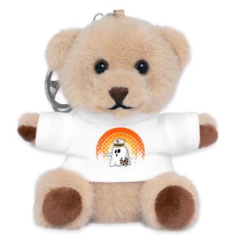 Boat Boating Captain Halloween Ghost Costume - Teddy Keyring - white - Front
