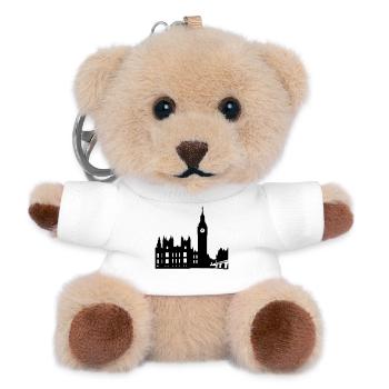 London - Teddy Schlüsselanhänger - Weiß - Vorne