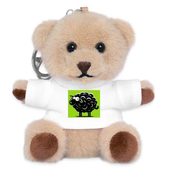Black Sheep - Teddy Keyring - white - Front
