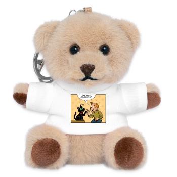 Franky & Meekos erstes Treffen - Teddy Schlüsselanhänger - Weiß - Vorne