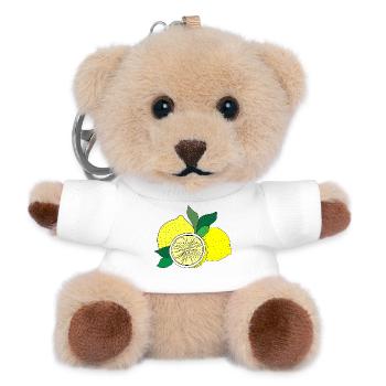 Citrus Print - Teddy Keyring - white - Front