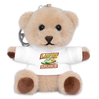Running - You are only you when you run - Teddy Keyring - white - Front