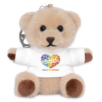 I Have Time to Listen – Mental Health Awareness  - Teddy Keyring - white - Front