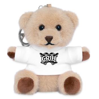 GQ1H-Skater - Teddy Schlüsselanhänger - Weiß - Vorne