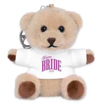 Team Braut JGA Junggesellinnenabschied 2026  - Teddy Schlüsselanhänger - Weiß - Vorne