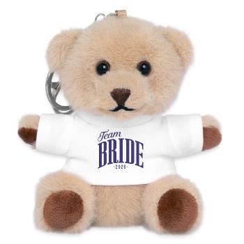Team Bride Bachelorette Party 2026 - Teddy Keyring - white - Front