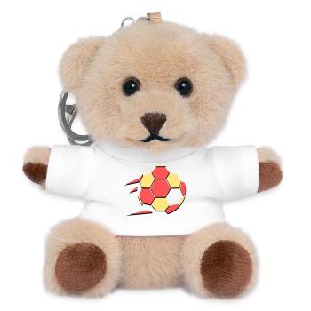 Fußball Fan 2026 Action - Teddy Schlüsselanhänger - Weiß - Vorne