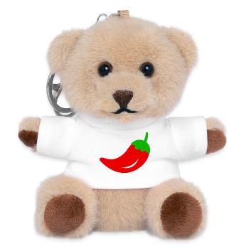 Chili - Teddy Schlüsselanhänger - Weiß - Vorne