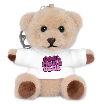 Cool Moms Club - Mother's Day Mom Gift - Teddy Keyring - white - Front