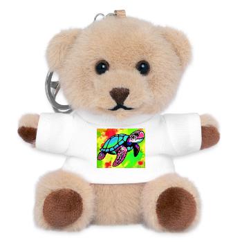 Schildkröte - Teddy Schlüsselanhänger - Weiß - Vorne
