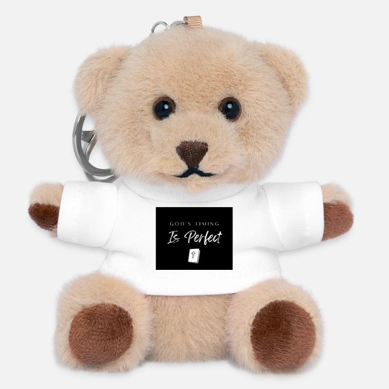 God's timing is perfect  - Teddy Keyring - white