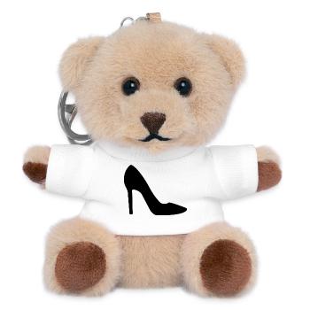 Talons hauts - Porte-clés ourson - blanc - Devant
