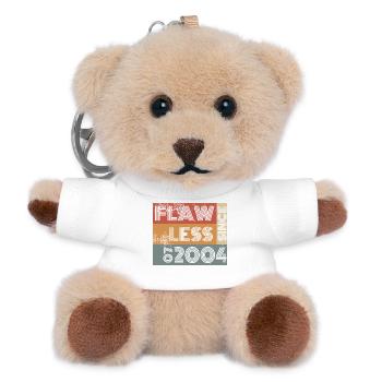 22. Birthday Flawless since 07/2004 - Teddy Keyring - white - Front