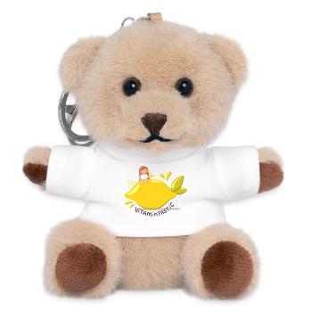 Vitamintastic Zitronen Girl - Teddy Schlüsselanhänger - Weiß - Vorne