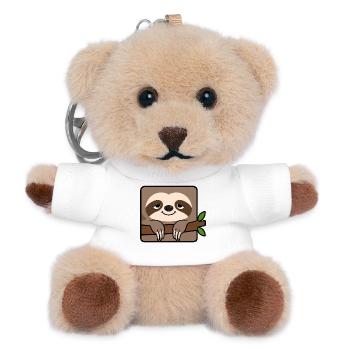 Sloth - Teddy Keyring - white - Front