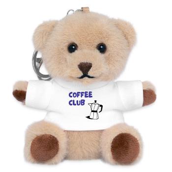 Coffee Club Mokka Illustration - Teddy Schlüsselanhänger - Weiß - Vorne