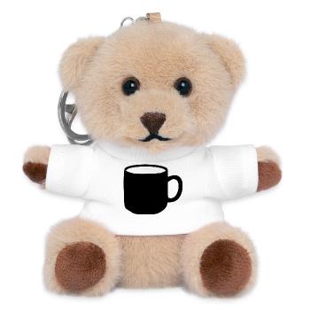 Tasse Geschenk  - Teddy Schlüsselanhänger - Weiß - Vorne