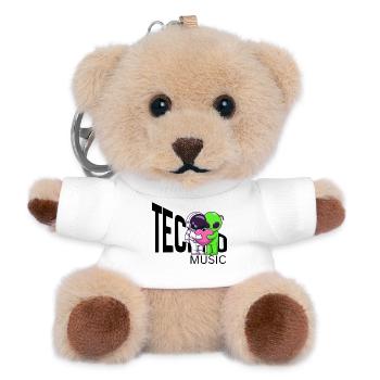 Cosmic Hug: Alien and Astronaut - Teddy Keyring - white - Front