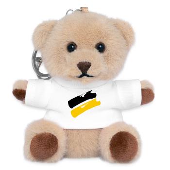 Baden-Württemberg Flagge  - Teddy Schlüsselanhänger - Weiß - Vorne
