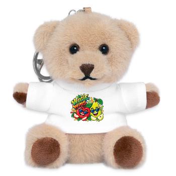 Veggie Wins Apfel Birne - Teddy Schlüsselanhänger - Weiß - Vorne