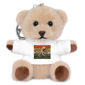Krake Meeresfauna - Teddy Schlüsselanhänger - Weiß - Vorne