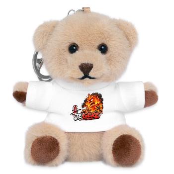 Ich manage Feuerchaos - Teddy Schlüsselanhänger - Weiß - Vorne
