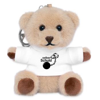 Junggesellenabschied , JGA - Selber Schuld(25) - Teddy Schlüsselanhänger - Weiß - Vorne