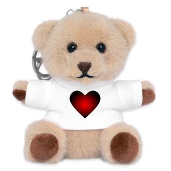Cadeau Saint-Valentin Saint-Valentin - Porte-clés ourson - blanc - Devant