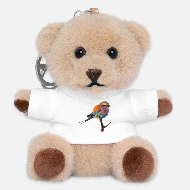 Bird - Porte-clés ourson - blanc