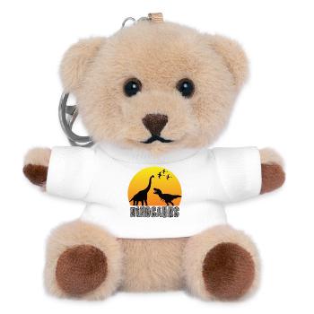 Dinosaurier - Teddy Schlüsselanhänger - Weiß - Vorne