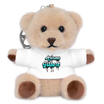 Gilbert Arizona design - Teddy Keyring - white - Front