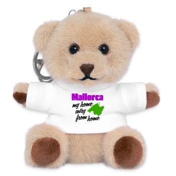 Mallorca - my home away from home - Teddy Keyring - white - Front