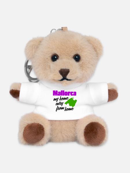 Mallorca - my home away from home - Teddy Keyring - white