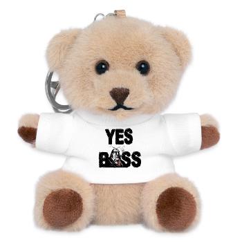 YES v1 - Teddy Keyring - white - Front
