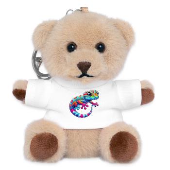 Gecko - Teddy Schlüsselanhänger - Weiß - Vorne