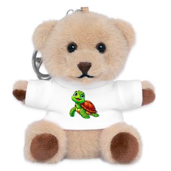 Turtle - Teddy Keyring - white - Front