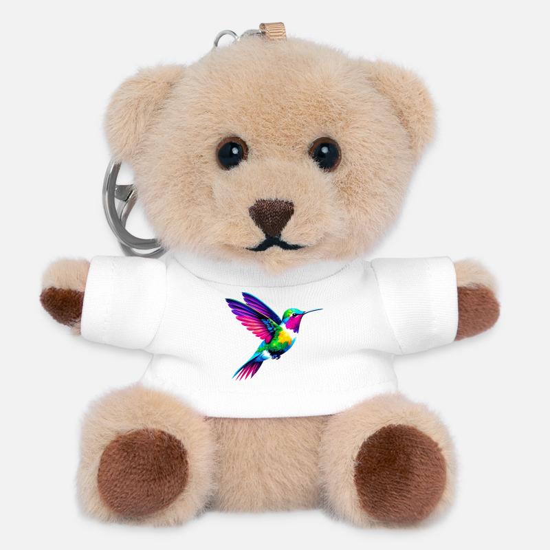 Kolibri - Teddy Schlüsselanhänger - Weiß