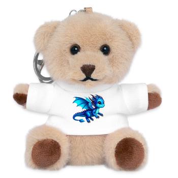 Dragon - Teddy Keyring - white - Front