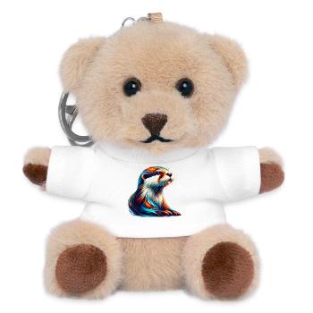 Otter - Teddy Keyring - white - Front