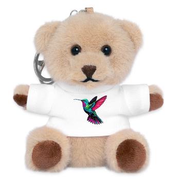 Colibri - Porte-clés ourson - blanc - Devant