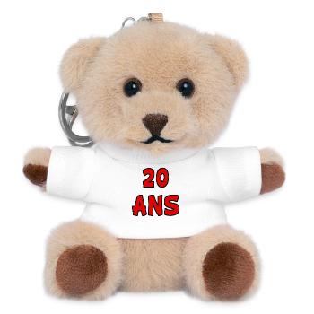 20. 20 YEARS. 20th ANNIVERSARY. 20 YEARS ANNIVERSARY. - Teddy Keyring - white - Front